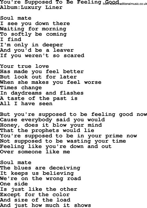 feel good song lyrics